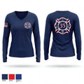 Saxton Vol Fire Company 10471295 Women's Long Sleeve V-neck Shirt - 1