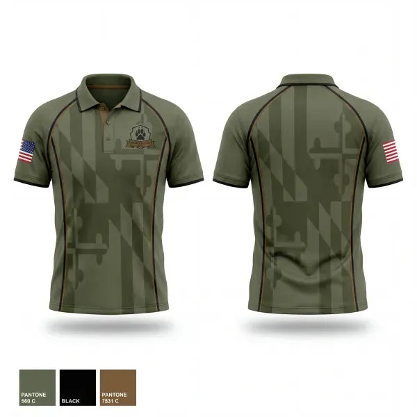 Short Sleeve Performance Polo, Hagerstown Police K9 Unit, Police, Teamtime, Team time, sublimation, custom sports apparel, team uniforms, spirit wear, spiritwear, sports uniforms, custom shirts, team store, custom team store, fundraiser sports, apparel fundraiser