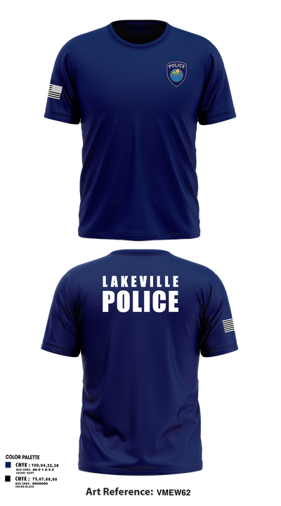 Lakeville Police Department 60717822 Old School Cotton Feel Shirt - 6
