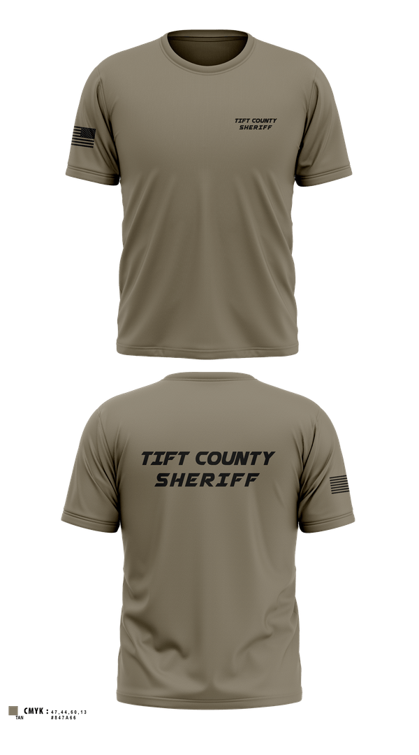 Tift County Sheriff 16437205 Old School Cotton Feel Shirt - 1