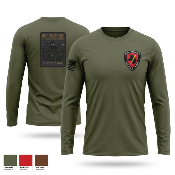 Long Sleeve Performance Shirt, 824 Base Defense Squadron, Air Force, Teamtime, Team time, sublimation, custom sports apparel, team uniforms, spirit wear, spiritwear, sports uniforms, custom shirts, team store, custom team store, fundraiser sports, apparel fundraiser