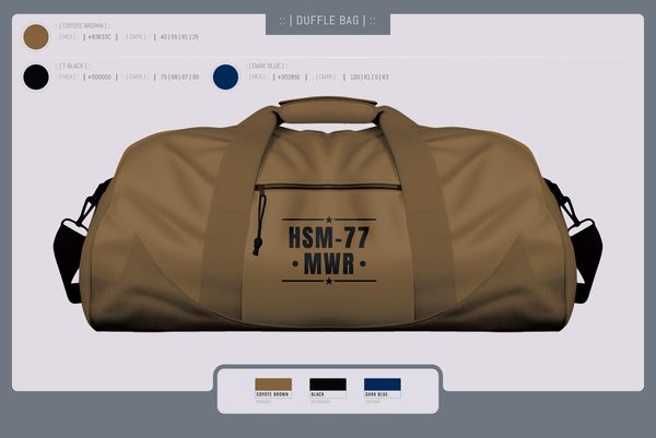 Duffle Bag, HSM-77 MWR, , Teamtime, Team time, sublimation, custom sports apparel, team uniforms, spirit wear, spiritwear, sports uniforms, custom shirts, team store, custom team store, fundraiser sports, apparel fundraiser