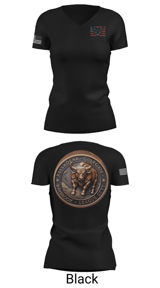 Womens Short Sleeve Vneck Shirt, Baybrook Army Recruiting Company, , Teamtime, Team time, sublimation, custom sports apparel, team uniforms, spirit wear, spiritwear, sports uniforms, custom shirts, team store, custom team store, fundraiser sports, apparel fundraiser