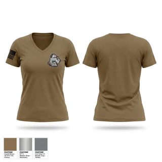 Womens Short Sleeve Vneck Shirt, BRAVO 237th BSB, Army, Teamtime, Team time, sublimation, custom sports apparel, team uniforms, spirit wear, spiritwear, sports uniforms, custom shirts, team store, custom team store, fundraiser sports, apparel fundraiser