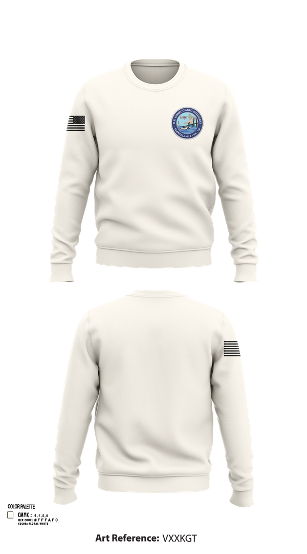 Crew Neck Sweatshirt, Tarrytown Flotilla 014-06-06, Coast Guard, Teamtime, Team time, sublimation, custom sports apparel, team uniforms, spirit wear, spiritwear, sports uniforms, custom shirts, team store, custom team store, fundraiser sports, apparel fundraiser