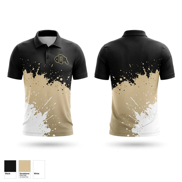 Short Sleeve Performance Polo, Buffalo Bison, Men's Soccer, Teamtime, Team time, sublimation, custom sports apparel, team uniforms, spirit wear, spiritwear, sports uniforms, custom shirts, team store, custom team store, fundraiser sports, apparel fundraiser