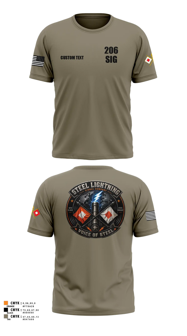 206 Steel Lightning Old School Cotton Shirt - 21