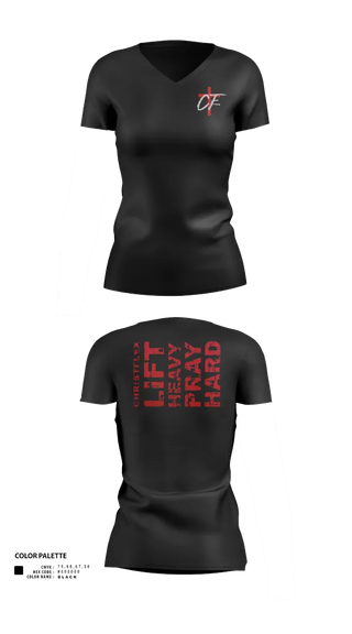 Womens Short Sleeve Vneck Shirt, CHRISTFLEX, Spirit Store, Teamtime, Team time, sublimation, custom sports apparel, team uniforms, spirit wear, spiritwear, sports uniforms, custom shirts, team store, custom team store, fundraiser sports, apparel fundraiser