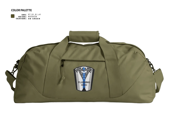 Duffle Bag, Flushing Police Department, Police, Teamtime, Team time, sublimation, custom sports apparel, team uniforms, spirit wear, spiritwear, sports uniforms, custom shirts, team store, custom team store, fundraiser sports, apparel fundraiser