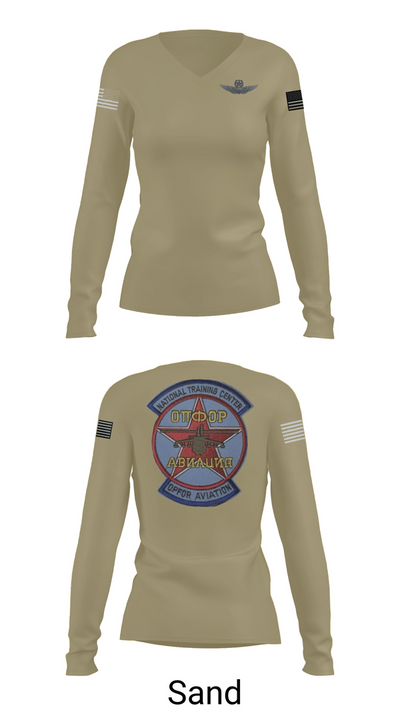 Sokol Platoon 58699677 Women's Long Sleeve V-neck Shirt - 97