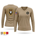 Class 03-26 ARSOF CCC Women's Long Sleeve V-neck Shirt - 1