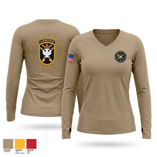 Womens Long Sleeve Vneck Shirt, Class 03-26 ARSOF CCC, Army, Teamtime, Team time, sublimation, custom sports apparel, team uniforms, spirit wear, spiritwear, sports uniforms, custom shirts, team store, custom team store, fundraiser sports, apparel fundraiser