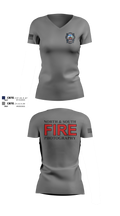 North & South Fire Photography Women's Short Sleeve V-neck Shirt - 101