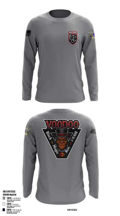 2-10 AHB Knighthawks 14380811 Long Sleeve Performance Shirt 15