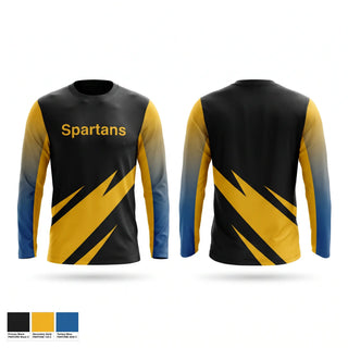 Long Sleeve Performance Shirt, Spartans, Cheer, Teamtime, Team time, sublimation, custom sports apparel, team uniforms, spirit wear, spiritwear, sports uniforms, custom shirts, team store, custom team store, fundraiser sports, apparel fundraiser
