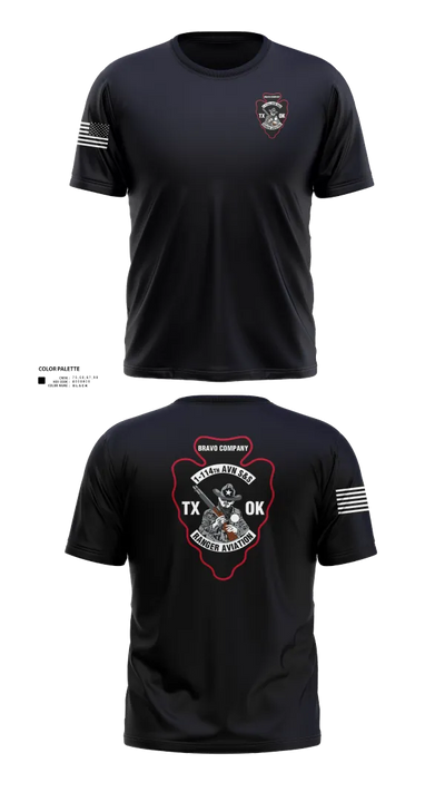 B CO 1-114TH AVN S&S 16112199 Short Sleeve Performance Shirt - 21