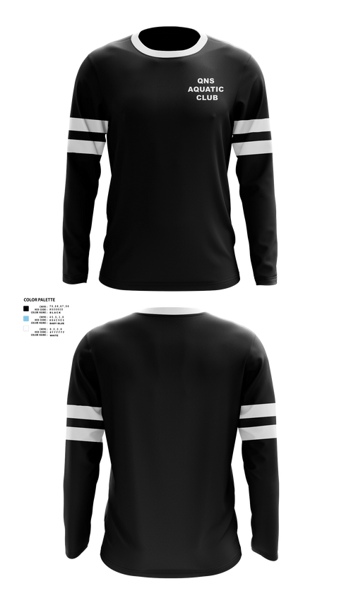 Long Sleeve Performance Shirt, QNS Aquatic Club, Swimming, Teamtime, Team time, sublimation, custom sports apparel, team uniforms, spirit wear, spiritwear, sports uniforms, custom shirts, team store, custom team store, fundraiser sports, apparel fundraiser