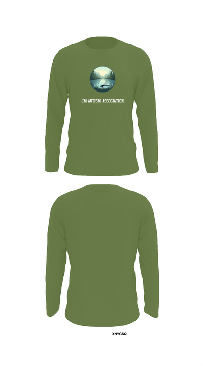JM Autism association 75571009 Long Sleeve Performance Shirt 52