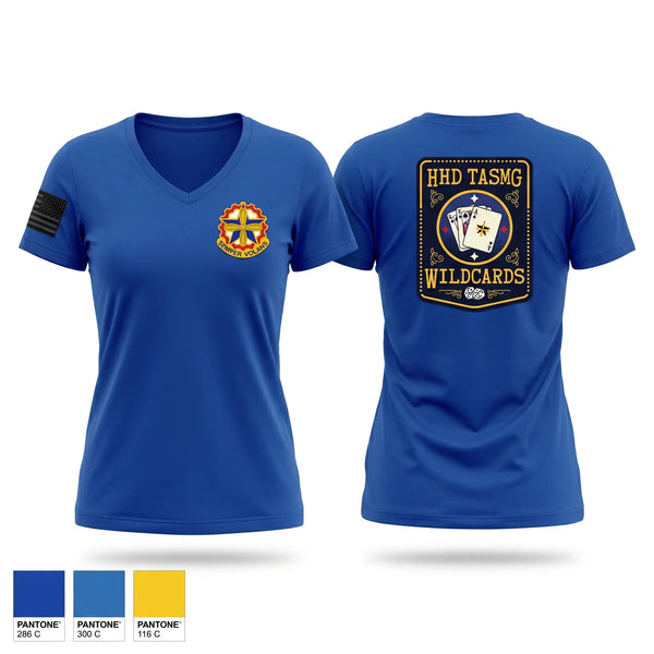 Womens Short Sleeve Vneck Shirt, 1109th TASM HHD, National Guard, Teamtime, Team time, sublimation, custom sports apparel, team uniforms, spirit wear, spiritwear, sports uniforms, custom shirts, team store, custom team store, fundraiser sports, apparel fundraiser