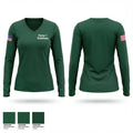 Force 1 Solutions 52858131 Women's Long Sleeve V-neck Shirt - 1