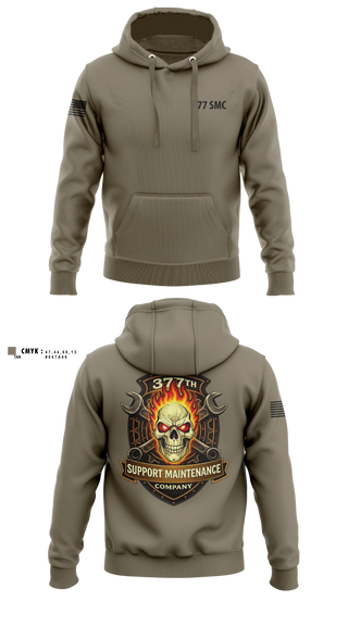 Hoodie, 377 Support Maintenance Company, Army, Teamtime, Team time, sublimation, custom sports apparel, team uniforms, spirit wear, spiritwear, sports uniforms, custom shirts, team store, custom team store, fundraiser sports, apparel fundraiser