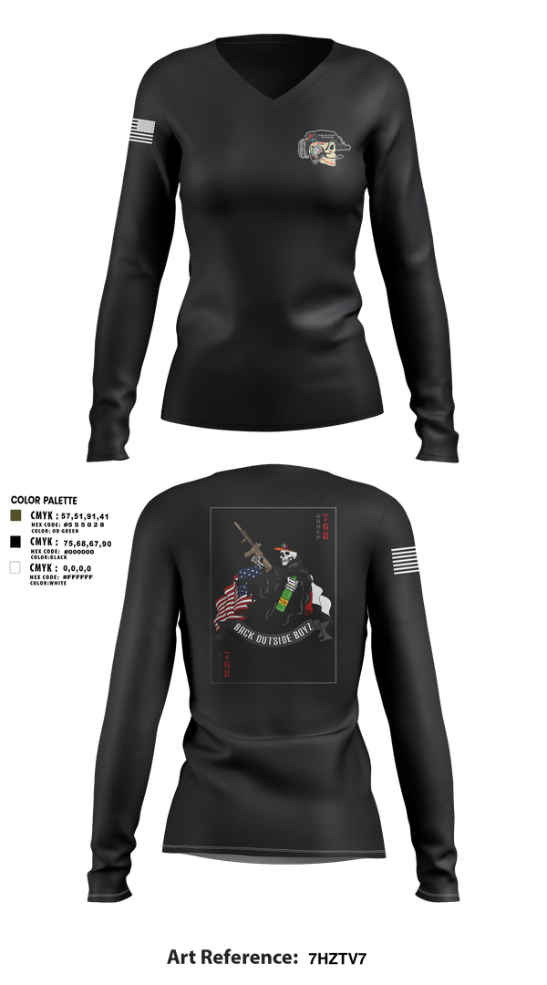 Womens Long Sleeve Vneck Shirt, Human Smuggling, Police, Teamtime, Team time, sublimation, custom sports apparel, team uniforms, spirit wear, spiritwear, sports uniforms, custom shirts, team store, custom team store, fundraiser sports, apparel fundraiser