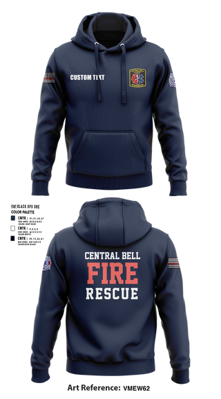 Hoodie, Central Bell County Fire Rescue, Fire Department, Teamtime, Team time, sublimation, custom sports apparel, team uniforms, spirit wear, spiritwear, sports uniforms, custom shirts, team store, custom team store, fundraiser sports, apparel fundraiser