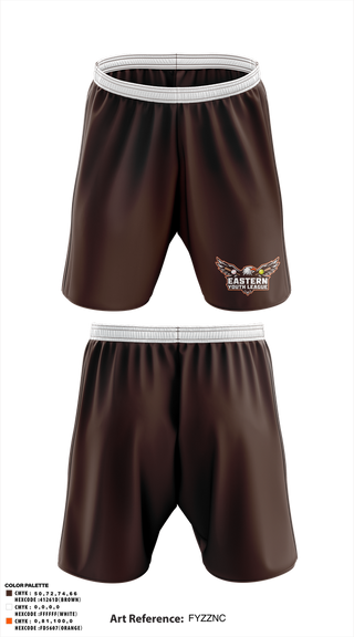 Athletic Shorts With Pockets, Eastern Youth League, Baseball, Teamtime, Team time, sublimation, custom sports apparel, team uniforms, spirit wear, spiritwear, sports uniforms, custom shirts, team store, custom team store, fundraiser sports, apparel fundraiser