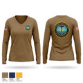 NSA Annapolis Security Detachment Women's Long Sleeve V-neck Shirt - 1