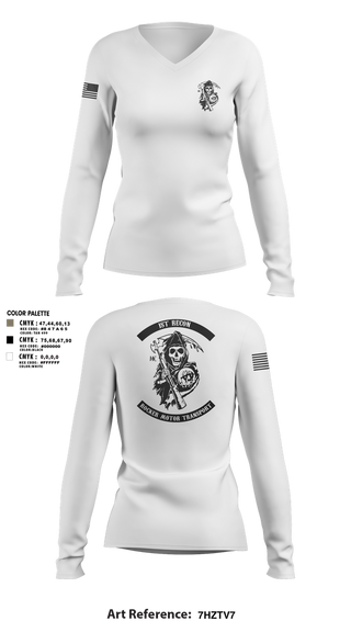 Womens Long Sleeve Vneck Shirt, 1st Recon, Marines, Teamtime, Team time, sublimation, custom sports apparel, team uniforms, spirit wear, spiritwear, sports uniforms, custom shirts, team store, custom team store, fundraiser sports, apparel fundraiser
