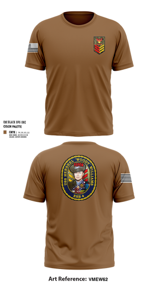 Short Sleeve Performance Shirt, USA Hershel “Woody” Williams ESB-4, Navy, Teamtime, Team time, sublimation, custom sports apparel, team uniforms, spirit wear, spiritwear, sports uniforms, custom shirts, team store, custom team store, fundraiser sports, apparel fundraiser