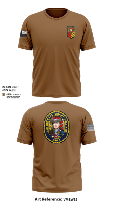 USA Hershel “Woody” Williams ESB-4 20224643 Short Sleeve Performance Shirt - 100