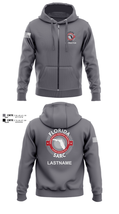 Florida State Animal Response Coalition 45441276 Zip Hoodie - 5