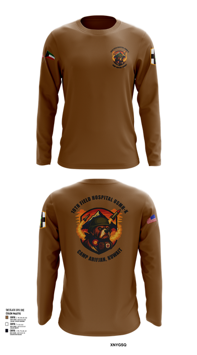 10th Field Hospital (FWD) 73609367 Long Sleeve Performance Shirt 102