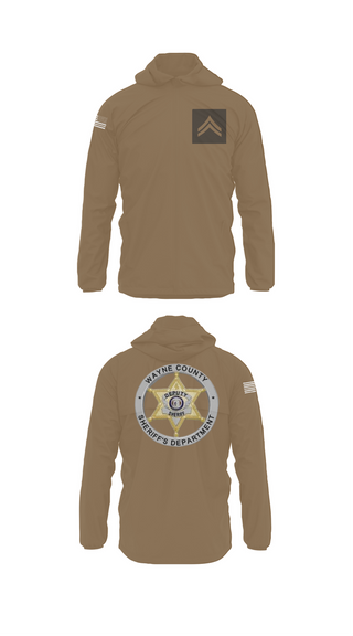 Windbreaker, Wayne County Sheriff’s Department, Police, Teamtime, Team time, sublimation, custom sports apparel, team uniforms, spirit wear, spiritwear, sports uniforms, custom shirts, team store, custom team store, fundraiser sports, apparel fundraiser