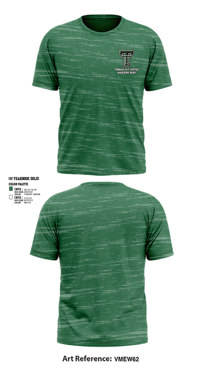 Thomas Fay Custer Marching Band 91481918 Short Sleeve Performance Shirt - 1