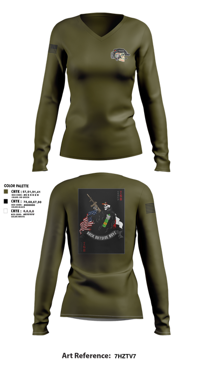 Human Smuggling 75508558 Women's Long Sleeve V-neck Shirt - 1