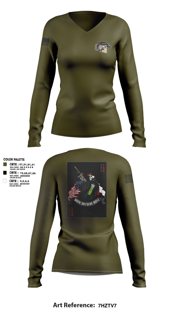 Womens Long Sleeve Vneck Shirt, Human Smuggling, Police, Teamtime, Team time, sublimation, custom sports apparel, team uniforms, spirit wear, spiritwear, sports uniforms, custom shirts, team store, custom team store, fundraiser sports, apparel fundraiser