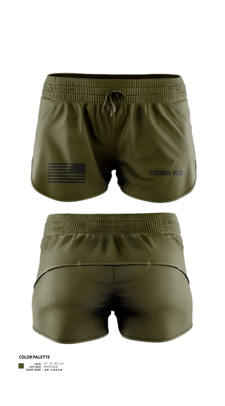 Womens Shorts, Chisago County K9 Unit, , Teamtime, Team time, sublimation, custom sports apparel, team uniforms, spirit wear, spiritwear, sports uniforms, custom shirts, team store, custom team store, fundraiser sports, apparel fundraiser