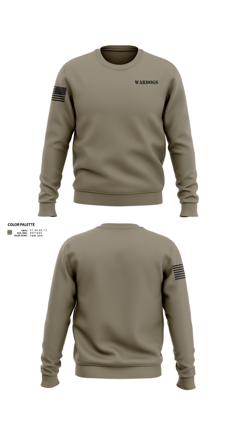 Crew Neck Sweatshirt, WARDOGSWARDOGS, Army, Teamtime, Team time, sublimation, custom sports apparel, team uniforms, spirit wear, spiritwear, sports uniforms, custom shirts, team store, custom team store, fundraiser sports, apparel fundraiser