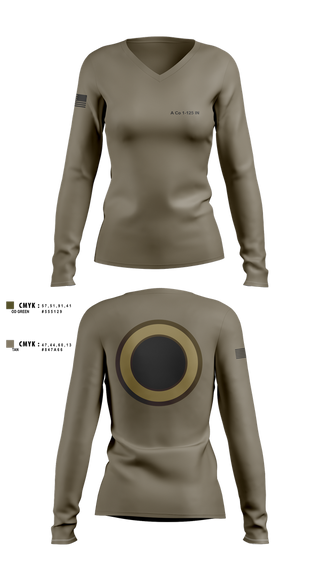Womens Long Sleeve Vneck Shirt, A Co 1-125, , Teamtime, Team time, sublimation, custom sports apparel, team uniforms, spirit wear, spiritwear, sports uniforms, custom shirts, team store, custom team store, fundraiser sports, apparel fundraiser