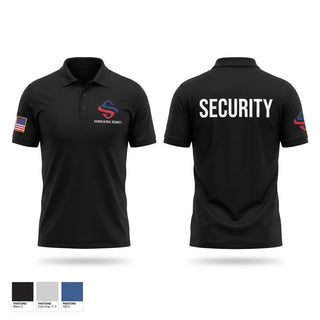 Short Sleeve Performance Polo, Sahara Global Security, Police, Teamtime, Team time, sublimation, custom sports apparel, team uniforms, spirit wear, spiritwear, sports uniforms, custom shirts, team store, custom team store, fundraiser sports, apparel fundraiser