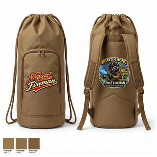 Gear Bag, Feral Fireman, Fire Department, Teamtime, Team time, sublimation, custom sports apparel, team uniforms, spirit wear, spiritwear, sports uniforms, custom shirts, team store, custom team store, fundraiser sports, apparel fundraiser