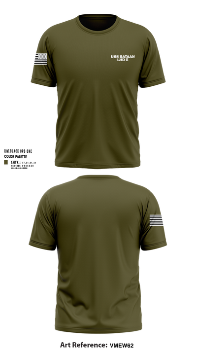 USS BATAAN LHD 5 30296971 Short Sleeve Performance Shirt - 2