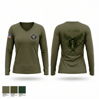 Womens Long Sleeve Vneck Shirt, HC-SOG, Police, Teamtime, Team time, sublimation, custom sports apparel, team uniforms, spirit wear, spiritwear, sports uniforms, custom shirts, team store, custom team store, fundraiser sports, apparel fundraiser