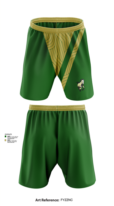 Manitou Springs High School Cheer 43487392 Athletic Shorts With Pockets - 51