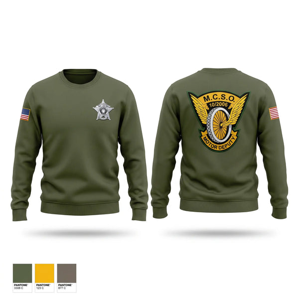 Crew Neck Sweatshirt, MCSO traffic, Police, Teamtime, Team time, sublimation, custom sports apparel, team uniforms, spirit wear, spiritwear, sports uniforms, custom shirts, team store, custom team store, fundraiser sports, apparel fundraiser