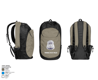 Gear Bag, Virginia State Police, Police, Teamtime, Team time, sublimation, custom sports apparel, team uniforms, spirit wear, spiritwear, sports uniforms, custom shirts, team store, custom team store, fundraiser sports, apparel fundraiser