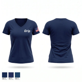Womens Short Sleeve Vneck Shirt, Grip, Police, Teamtime, Team time, sublimation, custom sports apparel, team uniforms, spirit wear, spiritwear, sports uniforms, custom shirts, team store, custom team store, fundraiser sports, apparel fundraiser