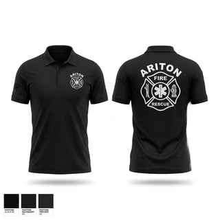 Short Sleeve Performance Polo, Ariton fire & rescue, Fire Department, Teamtime, Team time, sublimation, custom sports apparel, team uniforms, spirit wear, spiritwear, sports uniforms, custom shirts, team store, custom team store, fundraiser sports, apparel fundraiser